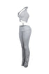 Riptide Ribbed Knit Halter Top & Pants SET